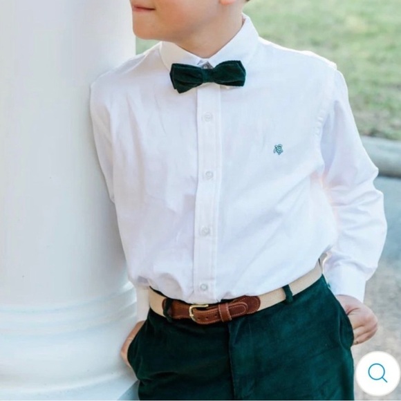 COPY - Bailey Boys White Size 5 Roscoe Oxford Button Down Shirt - Picture 1 of 6